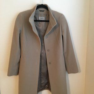 Cinzia Rocca Wool Cashmere Overcoat | Size 2 | Tan